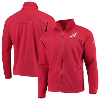 Alabama Crimson Tide Columbia Flanker III Fleece Team Full Zip Jacket Crimson