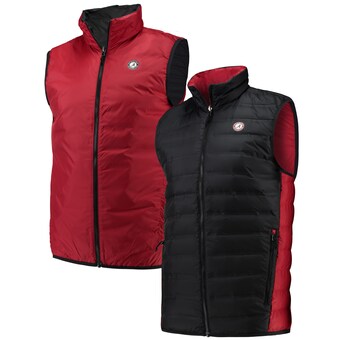 Alabama Crimson Tide Columbia Lake 22 Reversible Full Zip Vest Black Crimson