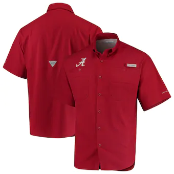 Alabama Crimson Tide Columbia PFG Tamiami Shirt Crimson