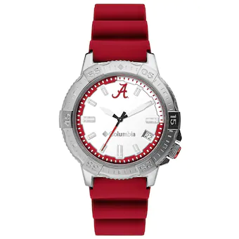 Alabama Crimson Tide Columbia Peak Patrol 3 Hand Date Silicone Strap Watch