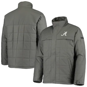 Alabama Crimson Tide Columbia Ridgestone Full Zip Jacket Charcoal