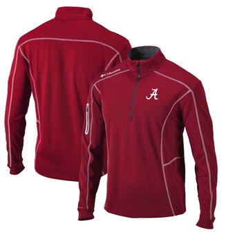 Alabama Crimson Tide Columbia Shotgun Quarter Zip Pullover Jacket Crimson