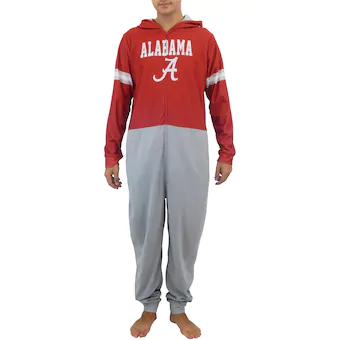 Alabama Crimson Tide Concepts Sport Warm Up Union Bodysuit Crimson