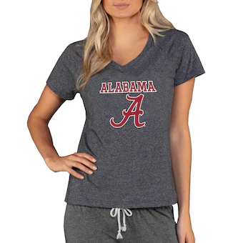 Alabama Crimson Tide T-Shirt - Concepts Sport - Ladies - V-Neck - Grey