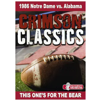 Alabama Crimson Tide Crimson Classics 1986 DVD