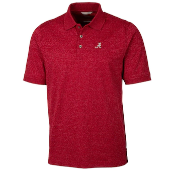 Alabama Crimson Tide Cutter & Buck Big & Tall Advantage Space Dye Polo Crimson