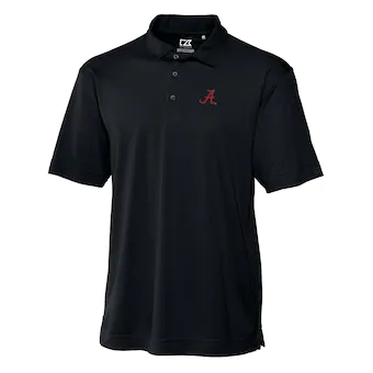 Alabama Crimson Tide Cutter & Buck Big & Tall DryTec Genre Polo Black