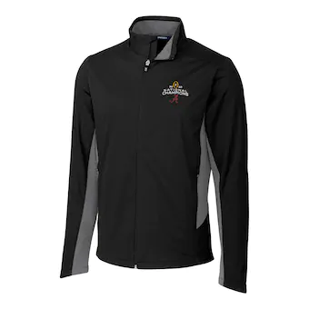 Alabama Crimson Tide Cutter & Buck College Football Playoff 2020 National Champions Navigate Softshell Full Zip Jacket Black