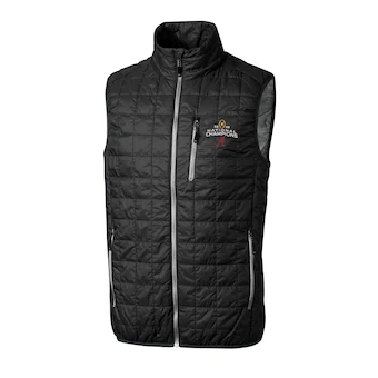 Alabama Crimson Tide Cutter & Buck College Football Playoff 2020 National Champions Rainier Full Zip Vest Black