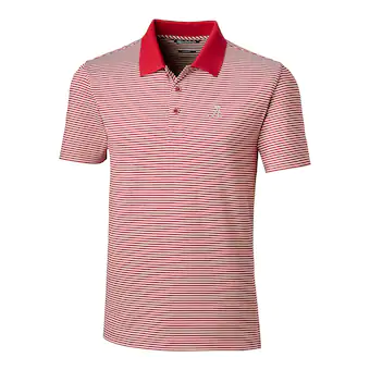 Alabama Crimson Tide Cutter & Buck Forge Tonal Stripe Tailored Fit Polo Shirt Crimson