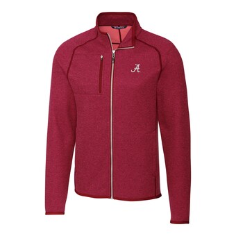 Alabama Crimson Tide Cutter & Buck Mainsail Full Zip Jacket Crimson