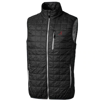 Alabama Crimson Tide Cutter & Buck Rainier Full Zip Vest Black