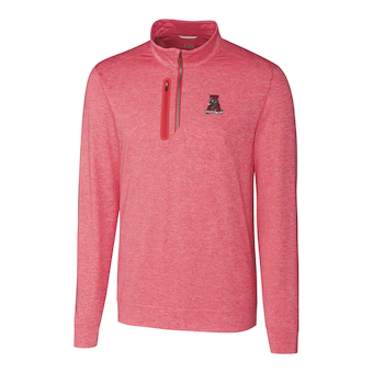 Alabama Crimson Tide Cutter & Buck Stealth Vault Logo Half Zip Jacket Crimson