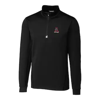 Alabama Crimson Tide Cutter & Buck Traverse Vault Logo Half Zip Pullover Jacket Black