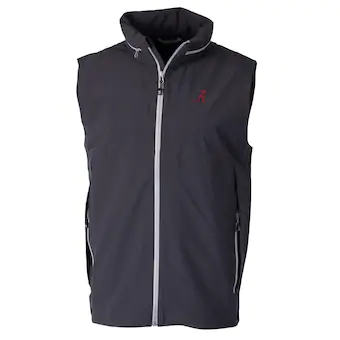 Alabama Crimson Tide Cutter & Buck Vapor Full Zip Vest Charcoal