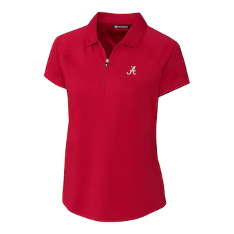 Alabama Crimson Tide Cutter & Buck Womens Forge Polo Crimson