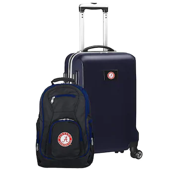 Alabama Crimson Tide Deluxe 2 Piece Backpack and Carry On Set Navy