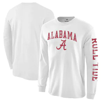 Alabama Crimson Tide T-Shirt - Fanatics Brand - Roll Tide - Long Sleeve - White