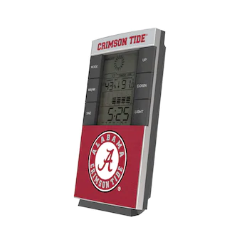 Alabama Crimson Tide End Zone Digital Desk Clock