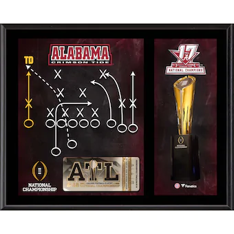 Alabama Crimson Tide Fanatics Authentic 12 x 15 College Football Playoff 2017 National Champions Game Winning Play Sublimated Plaque