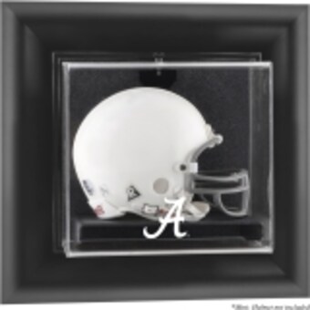 Alabama Crimson Tide Fanatics Authentic Black Framed Wall Mountable Mini Helmet Display Case