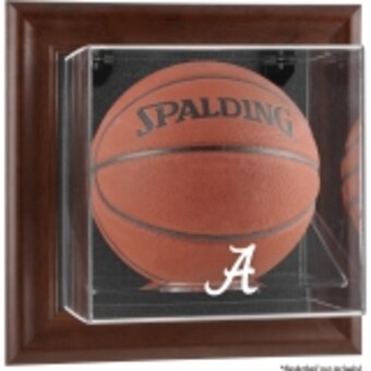 Alabama Crimson Tide Fanatics Authentic Brown Framed Wall Mountable Basketball Display Case