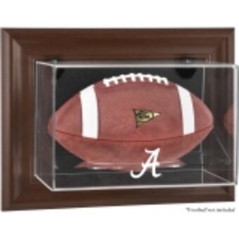 Alabama Crimson Tide Fanatics Authentic Brown Framed Wall Mountable Football Display Case
