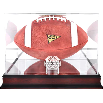 Alabama Crimson Tide Fanatics Authentic College Football Playoff 2020 National Champions Logo Mahogany Football Display Case