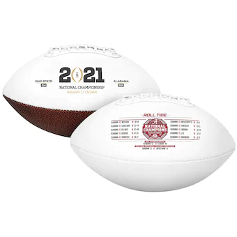 Alabama Crimson Tide Fanatics Authentic College Football Playoff 2020 National Champions White Panel Football