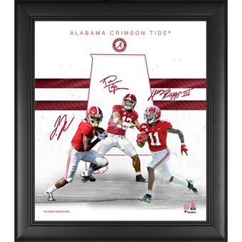 Alabama Crimson Tide Fanatics Authentic Framed 15 x 17 2020 Class Franchise Foundations Collage