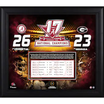 Alabama Crimson Tide Fanatics Authentic Framed 15 x 17 College Football Playoff 2017 National Champions Collage