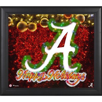 Alabama Crimson Tide Fanatics Authentic Framed 15 x 17 Happy Holidays Collage