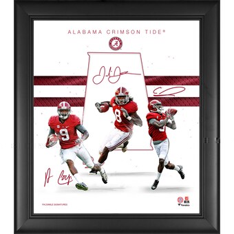 Alabama Crimson Tide Fanatics Authentic Framed 15 x 17 Wide Receivers Franchise Foundations Collage