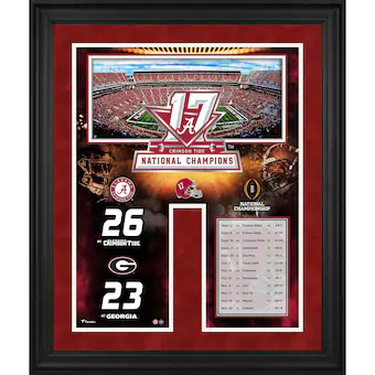 Alabama Crimson Tide Fanatics Authentic Framed 20 x 24 College Football Playoff 2017 National Champions Collage
