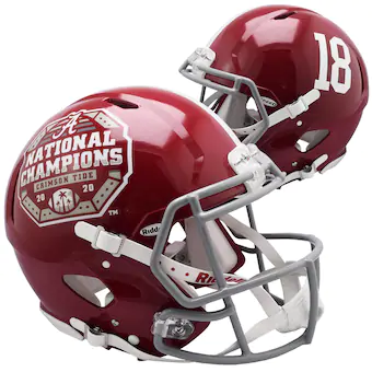 Alabama Crimson Tide Fanatics Authentic Riddell College Football Playoff 2020 National Champions Logo Speed Authentic Helmet