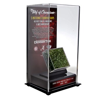 Alabama Crimson Tide Fanatics Authentic Tall Display Case with a Piece of Indoor Practice Turf
