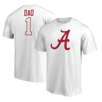 Alabama Crimson Tide T-Shirt - Fanatics Brand 1 - Dad - White