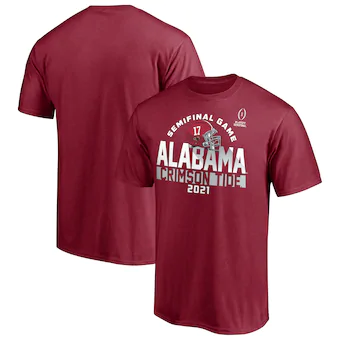 Alabama Crimson Tide Fanatics Branded 2020 College Football Playoff Bound Backfield T-Shirt Crimson