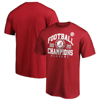 Alabama Crimson Tide Fanatics Branded 2020 SEC Football Champions T-Shirt Crimson