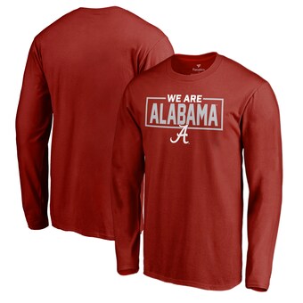 Alabama Crimson Tide T-Shirt - Fanatics Brand - We Are Alabama - Long Sleeve - Crimson
