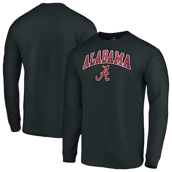 Alabama Crimson Tide T-Shirt - Fanatics Brand - Long Sleeve - Black