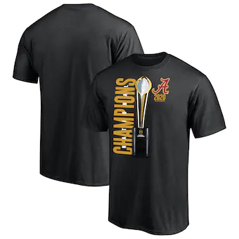 Alabama Crimson Tide T-Shirt - Fanatics Brand - 2020 Champions - Football - Trophy - Black