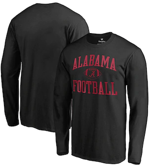 Alabama Crimson Tide T-Shirt - Fanatics Brand - Football - Football - Long Sleeve - Black