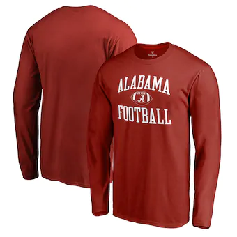 Alabama Crimson Tide T-Shirt - Fanatics Brand - Football - Football - Long Sleeve - Crimson