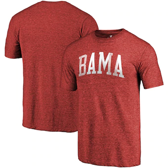 Alabama Crimson Tide Fanatics Branded Hometown Collection Arch Battle Cry Tri Blend T-Shirt Crimson