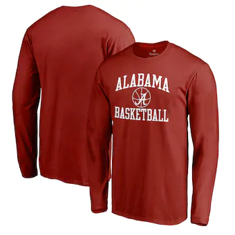 Alabama Crimson Tide T-Shirt - Fanatics Brand - Basketball - Basketball - Long Sleeve - Crimson