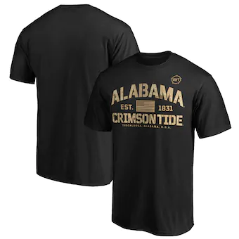 Alabama Crimson Tide Fanatics Branded OHT Military Appreciation Boot Camp T-Shirt Black