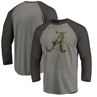 Alabama Crimson Tide T-Shirt - Fanatics Brand - Long Sleeve - Grey