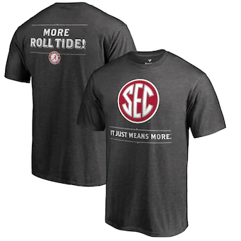 Alabama Crimson Tide T-Shirt - Fanatics Brand - SEC It Just Means More - Roll Tide - Grey