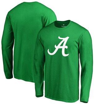 Alabama Crimson Tide T-Shirt - Fanatics Brand - St Patricks Day - Long Sleeve - Green